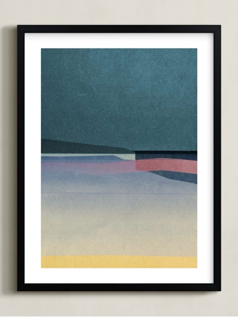 18 x 24 West Elm/Minted “Horizons III” Abstract Art Print NIB